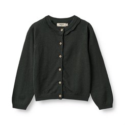 Wheat Knit Cardigan Amy - Black coal